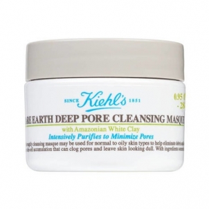 Veido kaukė Kiehl´s Pleť network mask for normal to oily skin (Rare Earth Deep Pore Cleansing Masque) 28 ml 