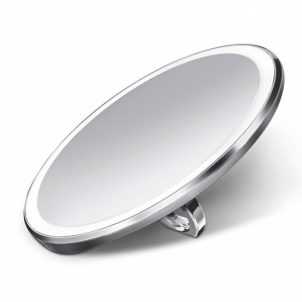 Veidrodis Simplehuman Pocket Rechargeable Cosmetic Mirror Sensor Compact with LED Lighting, 3x Magnification