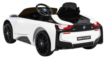 Vienvietis elektromobilis BMW I8 LIFT, baltas