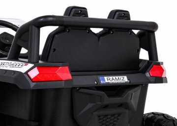 Vienvietis elektromobilis Buggy UTV 2000M Racing, baltas