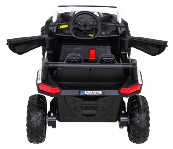 Vienvietis elektromobilis Buggy UTV 2000M Racing, baltas