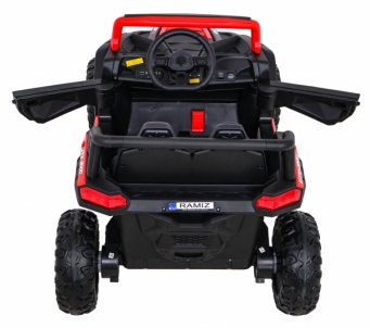 Vienvietis elektromobilis Buggy UTV 2000M Racing, raudonas