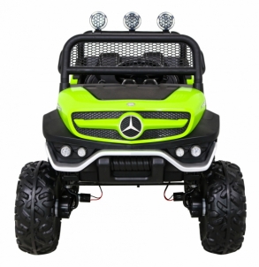 Vienvietis elektromobilis Mercedes Benz Unimog, žalias