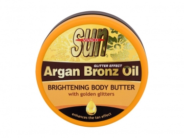 Vivaco Sun Argan Bronz Oil After Sun Care 200ml Glitter Aftersun Butter Sun creams