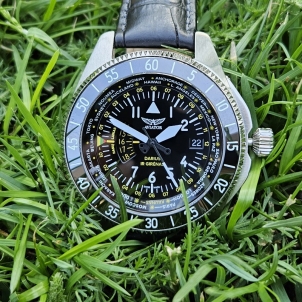 Vyriškas laikrodis Aviator GMT Darius ir Girėnas. Skrydis per Atlantą V.1.37.0.292.4