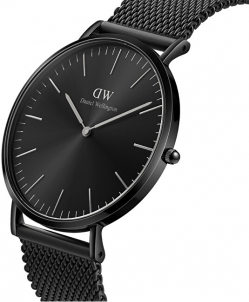 Vīriešu pulkstenis Daniel Wellington Classic Mesh Onyx Black DW00100632