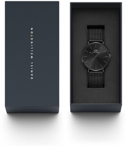 Vīriešu pulkstenis Daniel Wellington Classic Mesh Onyx Black DW00100632