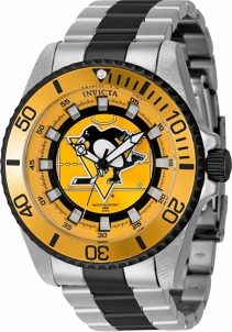 Male laikrodis Invicta Invicta NHL Pittsburgh Penguins Quartz 42242 Mens watches