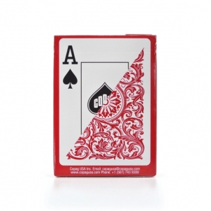 Žaidimo kortos Copag 1546 Elite Poker size - Jumbo index (raudonos)