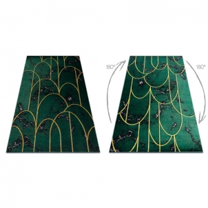 Žalias kilimas su aukso akcentais EMERALD Art deco | 120x170 cm