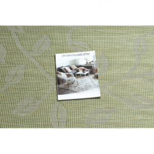 Žalios spalvos kilimas su augalų raštais PATIO | 136x190 cm 