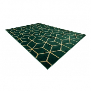 Žalios spalvos kilimas su auksto akcentais EMERALD Glamour | 120x170 cm