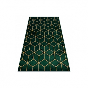 Žalios spalvos kilimas su auksto akcentais EMERALD Glamour | 140x190 cm