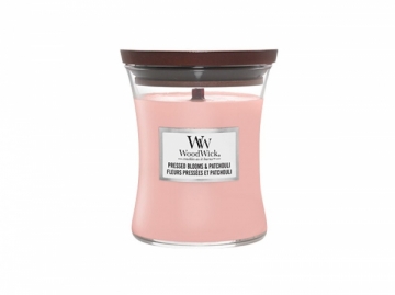 Žvakė WoodWick Scented candle vase medium Pressed Blooms & Patchouli 275 g 