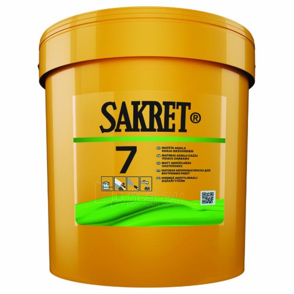 Matiniai akriliniai dažai SAKRET 7 (C bazė) 2,7 ltr. paveikslėlis 1 iš 1