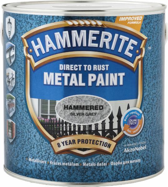 Dažai metalo HAMMERITE HAMMERED FINISH.tamsiai žalia 5 l paveikslėlis 1 iš 1