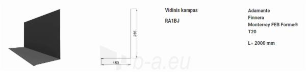 Vidinis kampas Ruukki® 40 (Adamante, Finnera, Monterrey FEB Forma®, T20 profilio skardai) paveikslėlis 1 iš 1