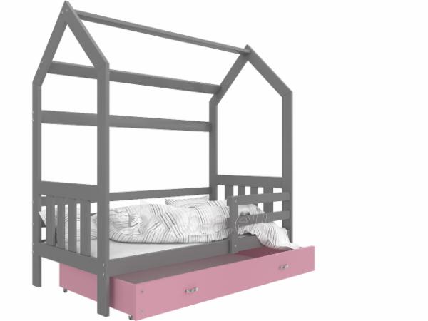 Vaikiška Bed Domek 2 1608 su stalčium paveikslėlis 6 iš 26