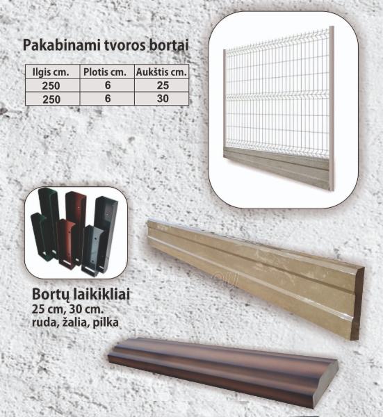 Pakabinami pamato elementai segmentinėms tvoroms 2500x60x250 mm paveikslėlis 3 iš 3