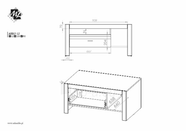 magazine table Arko 12 paveikslėlis 2 iš 5