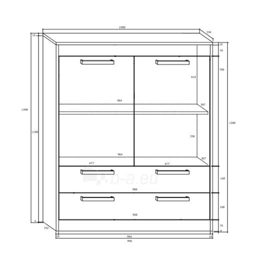 Pastatoma spintelė Maximus 26 paveikslėlis 11 iš 11