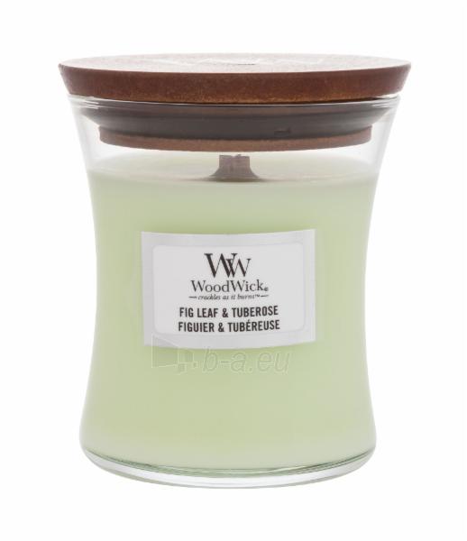 Aromatinė žvakė WoodWick Scented candle vase Fig Leaf & Tuberose 85 g paveikslėlis 1 iš 2