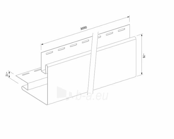 KAMPAS IŠORINIS SV12-3,05M SIDINGVOX GREY-PILKA paveikslėlis 1 iš 1