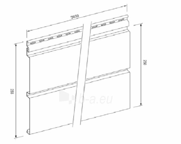 DAILYLENTĖ SVP05-3850x250mm CEDAR SILVER sidingVOX paveikslėlis 2 iš 2