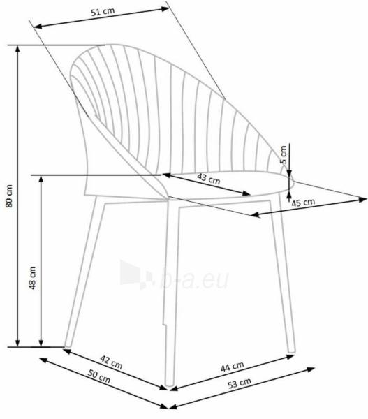 Dining chair K357 sand paveikslėlis 2 iš 12