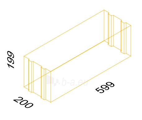 Blokeliai YTONG PP4/0.6 S 599x199x200 paveikslėlis 2 iš 2