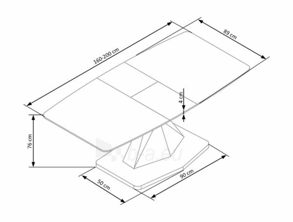 Valgomojo stalas Diamond paveikslėlis 11 iš 12