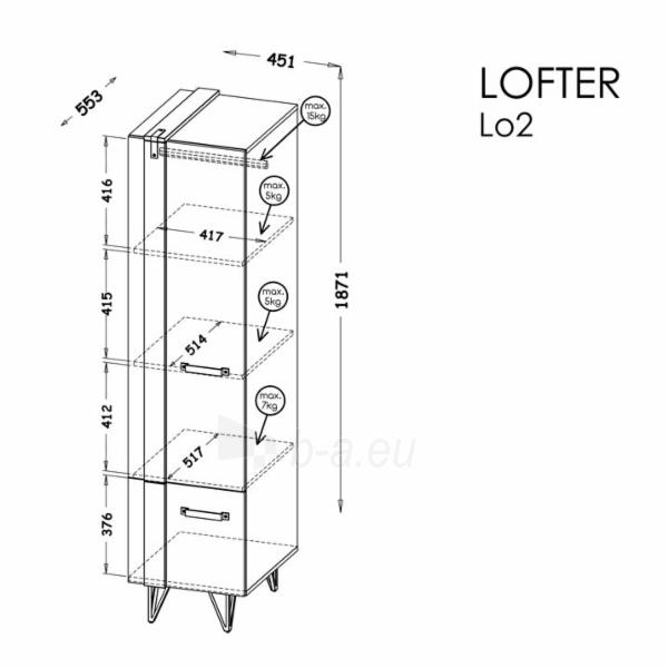 Spinta LOFTER 02 paveikslėlis 2 iš 2