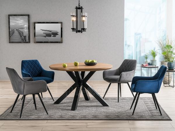 Dining chair Linea Velvet dark blue paveikslėlis 3 iš 4