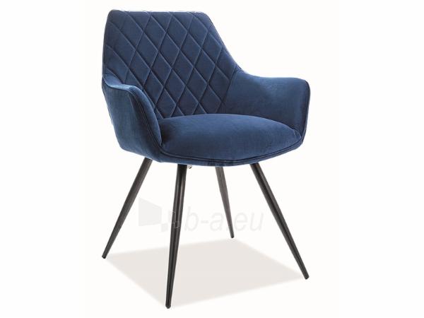 Dining chair Linea Velvet dark blue paveikslėlis 1 iš 4