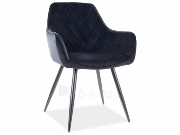 Dining chair Linea Velvet black paveikslėlis 1 iš 4