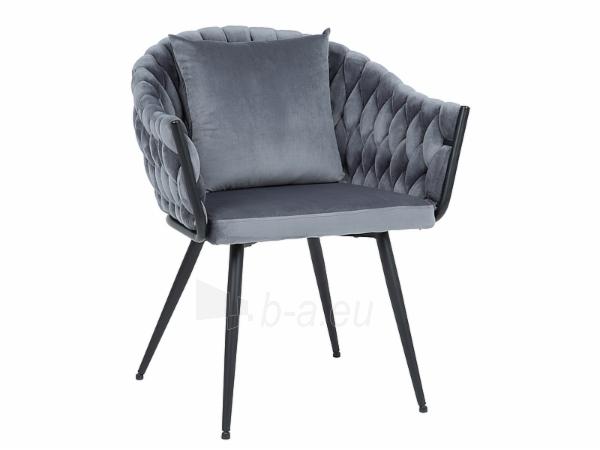 Dining chair Nuvo Velvet grey paveikslėlis 1 iš 4