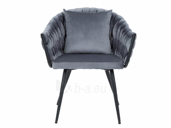 Dining chair Nuvo Velvet grey paveikslėlis 3 iš 4