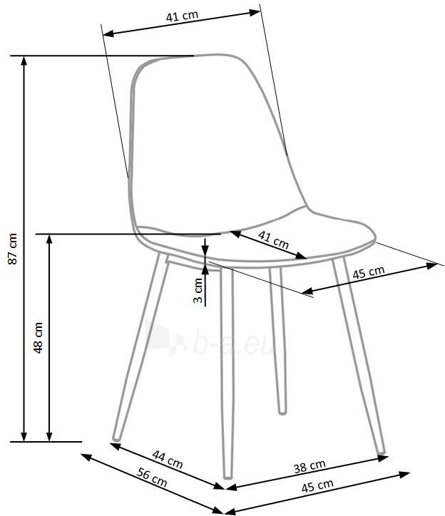 Dining chair K-417 dark green paveikslėlis 7 iš 8