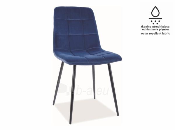 Dining chair Mila Matt Velvet dark blue paveikslėlis 1 iš 1