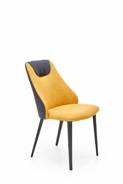 Dining chair K470 mustard / dark grey paveikslėlis 1 iš 6