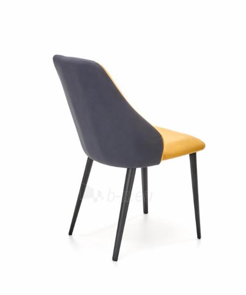 Dining chair K470 mustard / dark grey paveikslėlis 3 iš 6