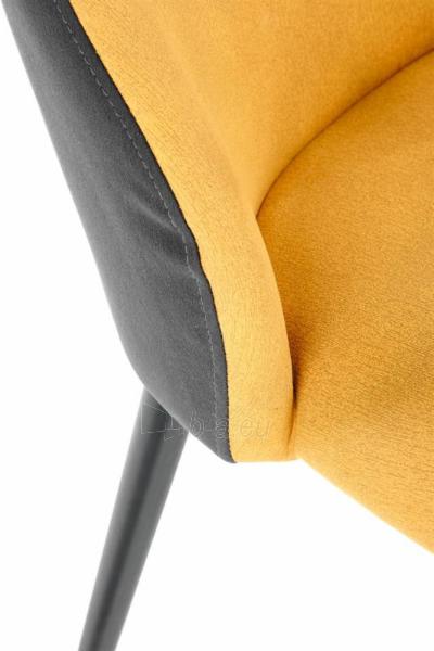 Dining chair K470 mustard / dark grey paveikslėlis 4 iš 6