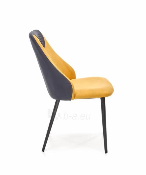 Dining chair K470 mustard / dark grey paveikslėlis 6 iš 6