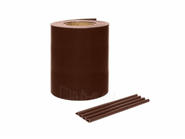 PVC tvoros juosta MIKKO (450 g/m2) 190 mm x 35 m su laikikliais (28 vnt.) (ruda) paveikslėlis 1 iš 1