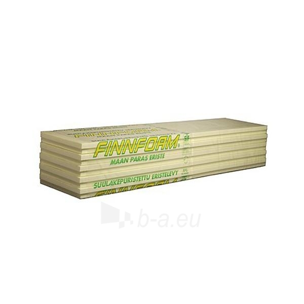 Extruded polystyrene Finnfoam FI-300 1250x600x80XX rifliuotas (pak. 0,24 kub.m/ 3 kv m) paveikslėlis 1 iš 2