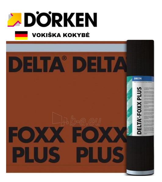 Difuzinė plėvelė DELTA FOXX PLUS 270 g/m² (75 m²/rul) + 2 lipnūs kraštai paveikslėlis 1 iš 1