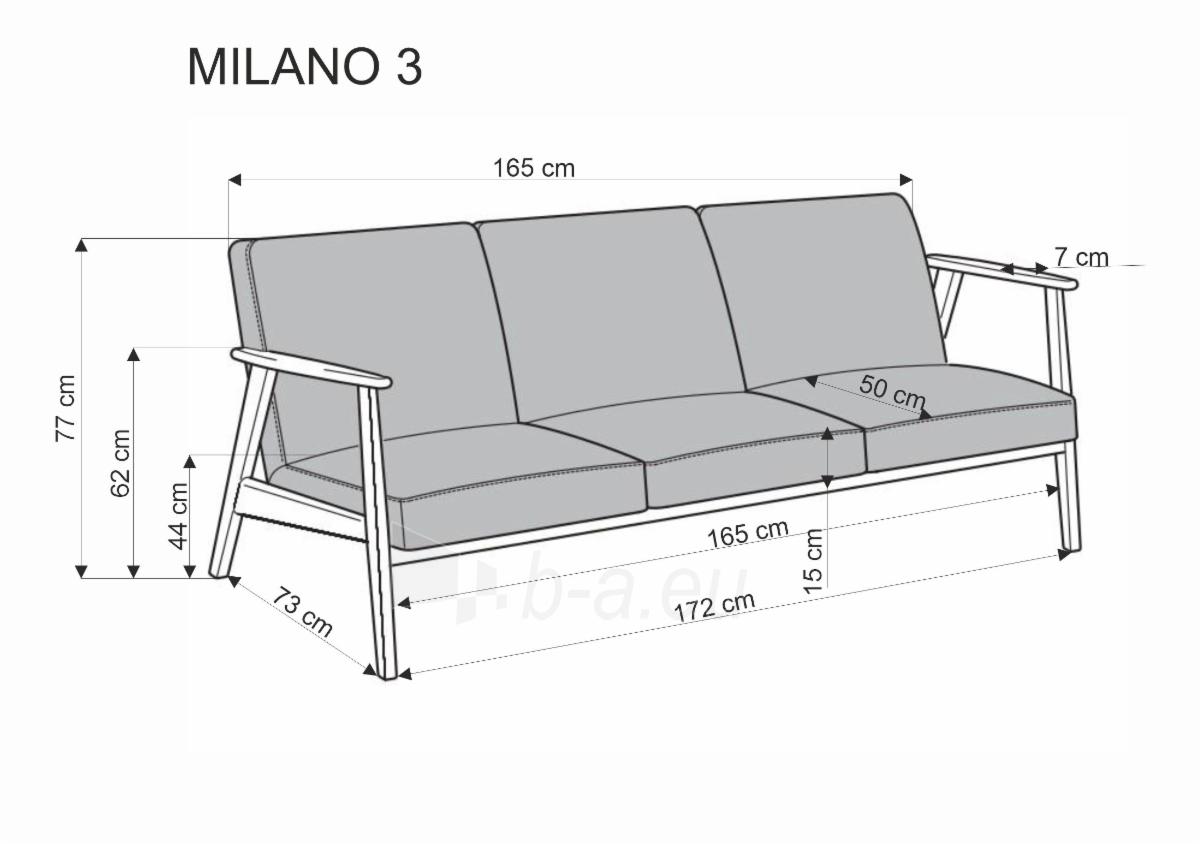 Sofa MILANO 3S smėlio spalva paveikslėlis 12 iš 12