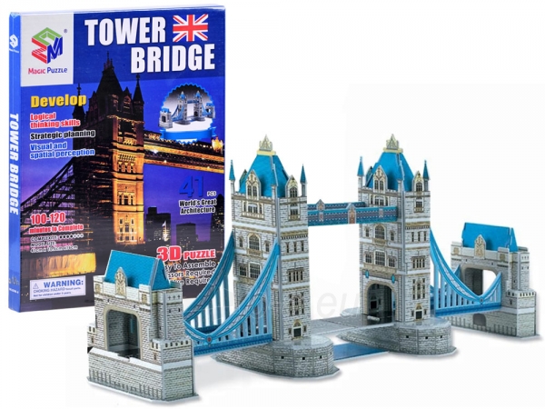 3D dėlionė Tower Bridge, 41 elementas paveikslėlis 1 iš 6