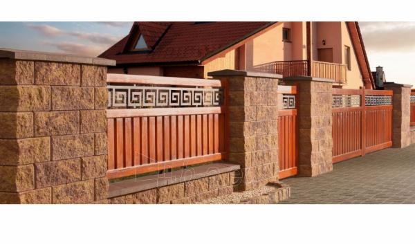 Concrete fence block Nojus A-3 (brown) paveikslėlis 6 iš 8