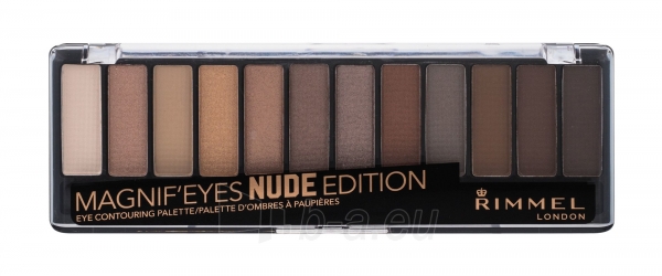 Akių šešėliai Rimmel London Magnif Eyes 001 Nude Edition Contouring Palette Eye Shadow 14,16g paveikslėlis 1 iš 1